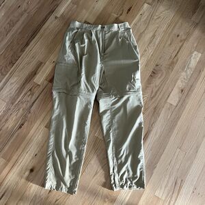 Exofficio Nylon Convertible Pants Hiking Fishing Outdoor Zip Off Tan Size 14